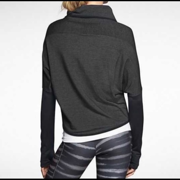 Nike Fearless and Bold Jacket Dolman Full Zip Up Gray Black - Picture 2 of 6